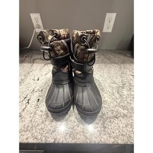 Lincoln Outfitters Kids Waterproof Camo Boot Size 10